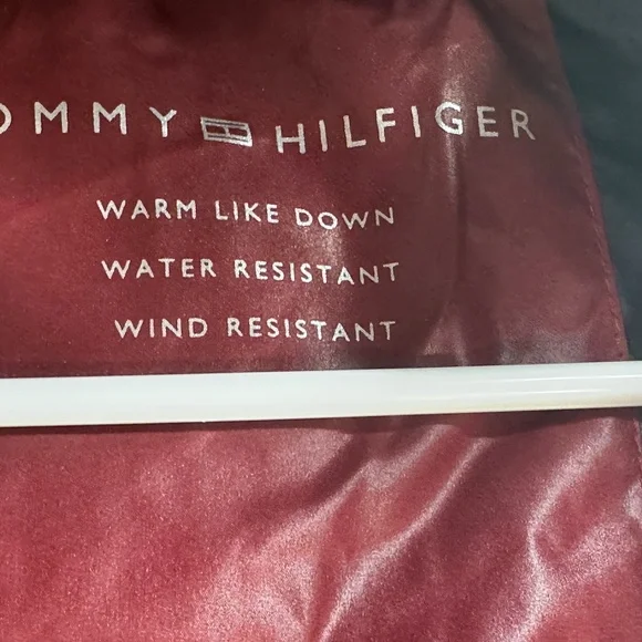 Tommy Hilfiger Mens XXL Orange Camo Hooded Puffer Parka Insulated Never worn - Picture 9 of 11